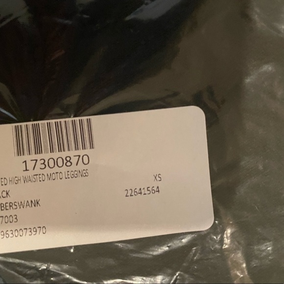 Oober Swank Coated High Waisted Moto Leggings Black - Picture 10 of 14